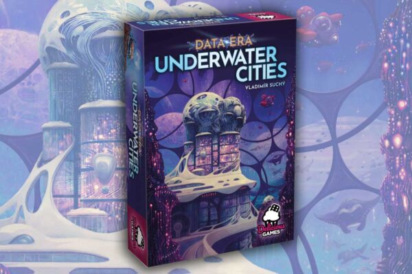 grafika prezentująca okładkę dodatku do gry Underwater cities - Data Era