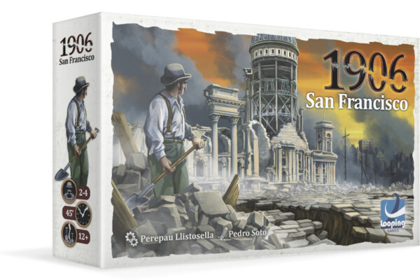 Kampania odświeżonej edycji 1906 San Francisco od Looping Games Pudełko gry 1906 San Francisco