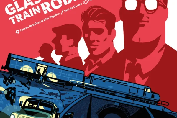 The Glasgow Train Robbery, czyli Salt & Pepper Games zapowiada serię gier o legendarnych napadach the Glasgow train robbery, na okładce widać ludzi i pociąg
